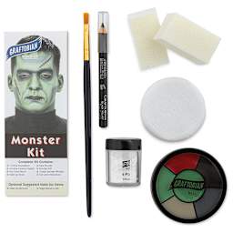 Graftobian Halloween Makeup Kit - Components of Monster Kit