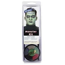 Graftobian Halloween Makeup Kit - Front of blister package of Monster Kit