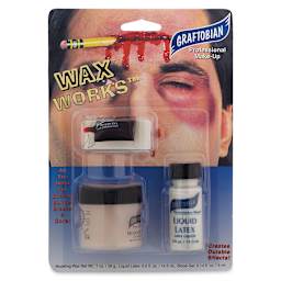 Graftobian Halloween Makeup Kit - Front of blister package of Bumps and Bruises Special FX Kit 