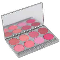Graftobian Powder Blush Palettes - Cool Palette package open showing 8 colors
