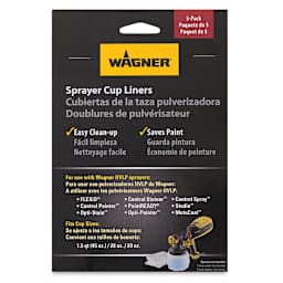 Wagner Studio Sprayer Cup Liners - Back of package