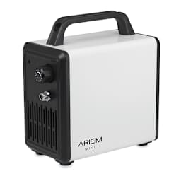 Sparmax Arism Mini Compressor - Angled view of Snow White Compressor