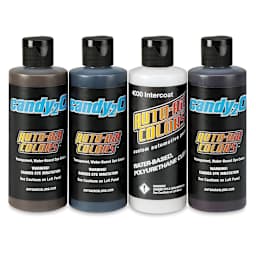 Createx Candy2O Auto Air Color - Sample Set of 4, 4 oz