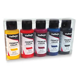Vallejo Premium Airbrush Colors - 60 ml, Set of 5, Candy Colors