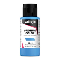 Vallejo Premium Airbrush Colors - 60 ml, Fluorescent Blue