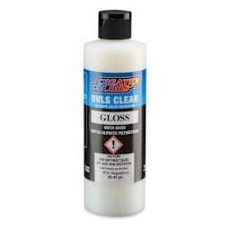 Createx Airbrush Clears - UVLS Top Coat, Gloss, 8 oz, Bottle