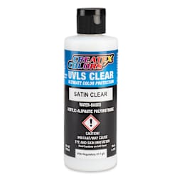 Createx Airbrush Clears - UVLS Top Coat, Satin, 4 oz, Bottle
