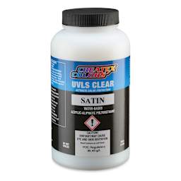 Createx Airbrush Clears - UVLS Top Coat, Satin, 16 oz, Bottle