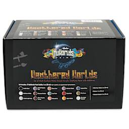 Iwata Medea NuWorlds Airbrush Paints - Weathered Worlds, Set of 19