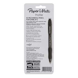Paper Mate Profile Mech Mechanical Pencils - Pkg of 2 (back of package)