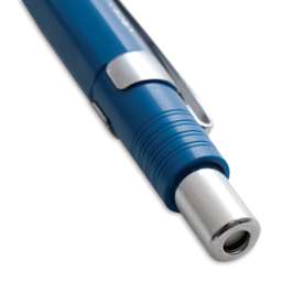 Blick Essentials Mechanical Pencil - Blue Black, 0.7 mm (close-up of button and eraser cap)