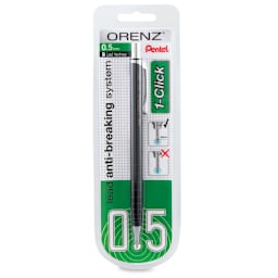 Pentel Orenz 1-Click Mechanical Pencil - Black, 0.5mm (front of package)