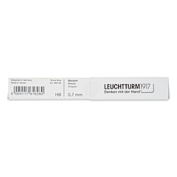 Leuchtturm1917 Drehgriffel Nr. 2 Mechanical Pencil - Stone Blue, back of the packaging