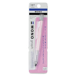 Tombow Mono Graph Mechanical Pencil - Coral Pink, front of the packaging