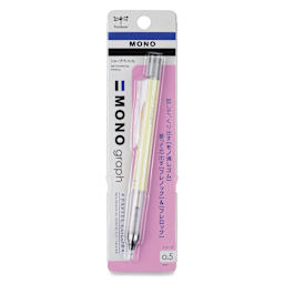 Tombow Mono Graph Mechanical Pencil - Cream Yellow, front of the packaging