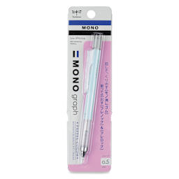 Tombow Mono Graph Mechanical Pencil - Ice Blue, front of the packaging