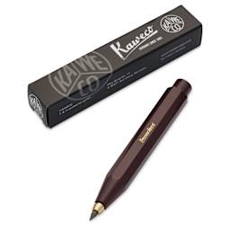 Kaweco Classic Sport Clutch Pencil - Bordeaux - pencil and packaging