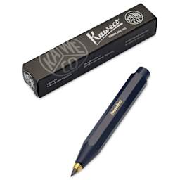 Kaweco Classic Sport Clutch Pencil - Navy - pencil and packaging