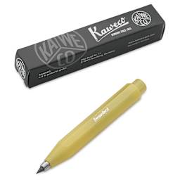 Kaweco Frosted Sport Clutch Pencil - Sweet Banana - pencil and packaging