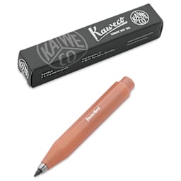 Kaweco Frosted Sport Clutch Pencil - Soft Mandarin - pencil and packaging