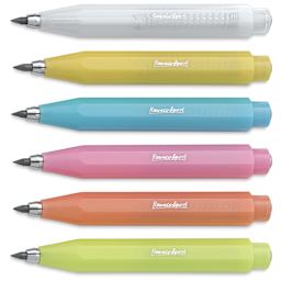 Kaweco Frosted Sport Clutch Pencils, laid out in various colors