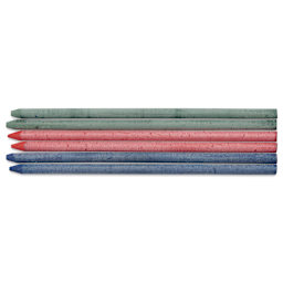 Kaweco Clutch Pencil All Purpose Lead Refills - Assorted, 3.2 mm, Pkg of 6, leads laid out