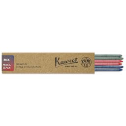 Kaweco Clutch Pencil All Purpose Lead Refills - Assorted, 3.2 mm, Pkg of 6, leads shown out of pac
