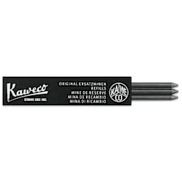 Kaweco Clutch Pencil Graphite Lead Refills - 5.6 mm, 5B, Pkg of 3, leads coming out of the packaging