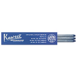 Kaweco Clutch Pencil All Purpose Lead Refills - Blue, 5.6 mm, Pkg of 3, leads shown out of pack