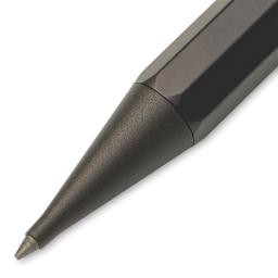 Kaweco Special Mechanical Pencil - Black, 2.0 mm, close-up of the cone