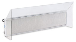 SIMair Airbrush Spray-Away Booth - Left angle view of booth with intake filter