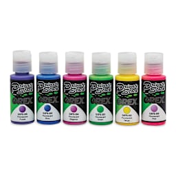 Grex Private Stock Airbrush Base Modifier - Fluorescent Colors, Set of 6, 1 oz