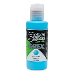 Grex Private Stock Airbrush Color - Opaque Light Blue, 2 oz
