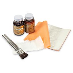 Old World Art Leafing Kit - Silver Leaf - contents