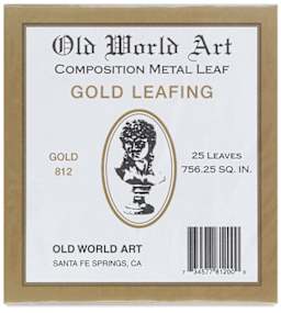 Old World Art Composition Metal Leaf and Kits - Front view of Package of Gold Leafing sheets