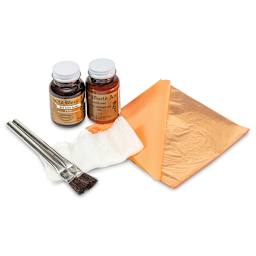 Old World Art Leafing Kit - Copper Leaf - contents