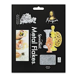 Mona Lisa Metal Leaf Flakes - Silver Metal Flake, 3g front of packaging