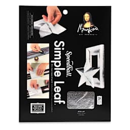 Mona Lisa Simple Leaf - 5.5" x 5.5", 18 Sheets, Silver front of packaging