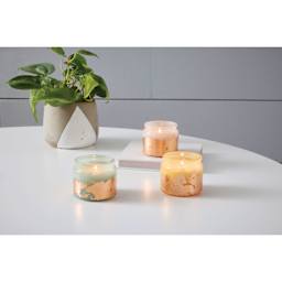 Mona Lisa Simple Leaf - 5.5" x 5.5", 18 Sheets, Copper adorning candle glass jars