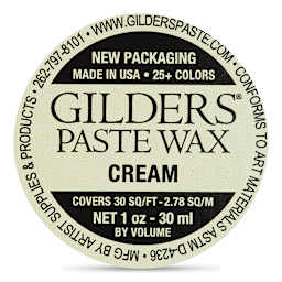 Gilders Paste Wax - 30 ml, Cream - out of packaging