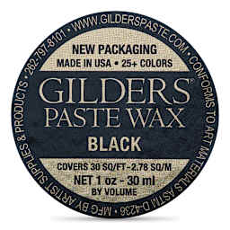 Gilders Paste Wax - 30 ml, Black