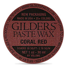 Gilders Paste Wax - 30 ml, Coral Red - out of packaging
