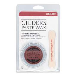 Gilders Paste Wax - 30 ml, Coral Red - front of packaging
