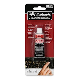 Amaco Rub 'n Buff Metallic Finish - 1/2 oz, Ebony - front of packaging