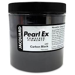 Jacquard Pearl-Ex Pigment - 4 oz, Carbon Black, Jar