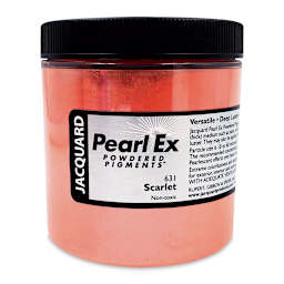 Jacquard Pearl-Ex Pigment - 4 oz, Scarlet, Jar