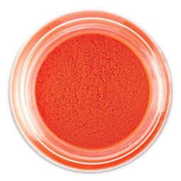 Jacquard Pearl-Ex Pigment - 0.75 oz, Salmon Pink, Jar (Lid off, Top view)