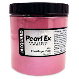 Jacquard Pearl-Ex Pigment - 4 oz, Flamingo Pink, Jar