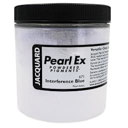 Jacquard Pearl-Ex Pigment - 4 oz, Interference Blue, Jar