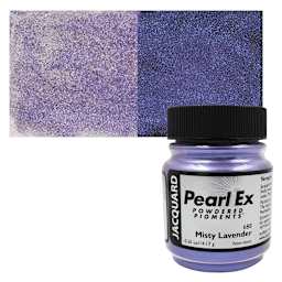 Jacquard Pearl-Ex Pigment - 0.50 oz, Misty Lavender jar and swatch